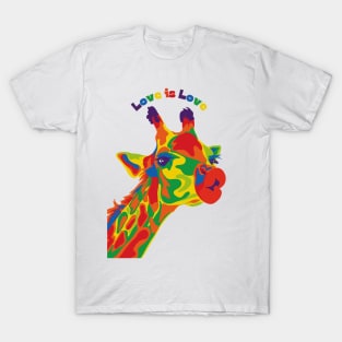 Giraffe Love is Love T-Shirt